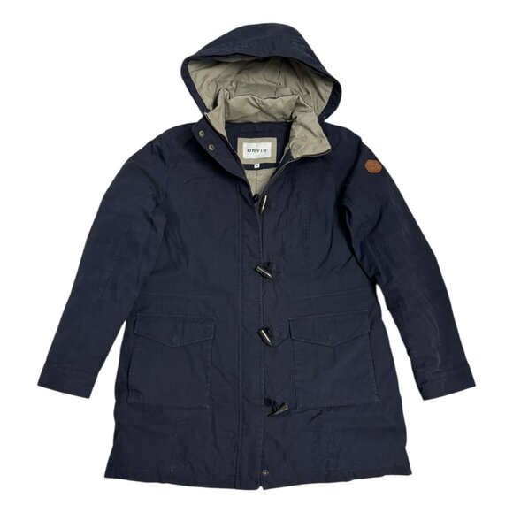 Orvis Navy and Beige Puffer Jacket - Picture 2 of 7